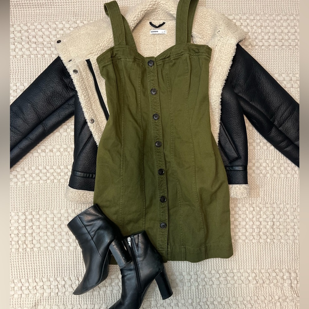 Banana Republic Olive Green Dress